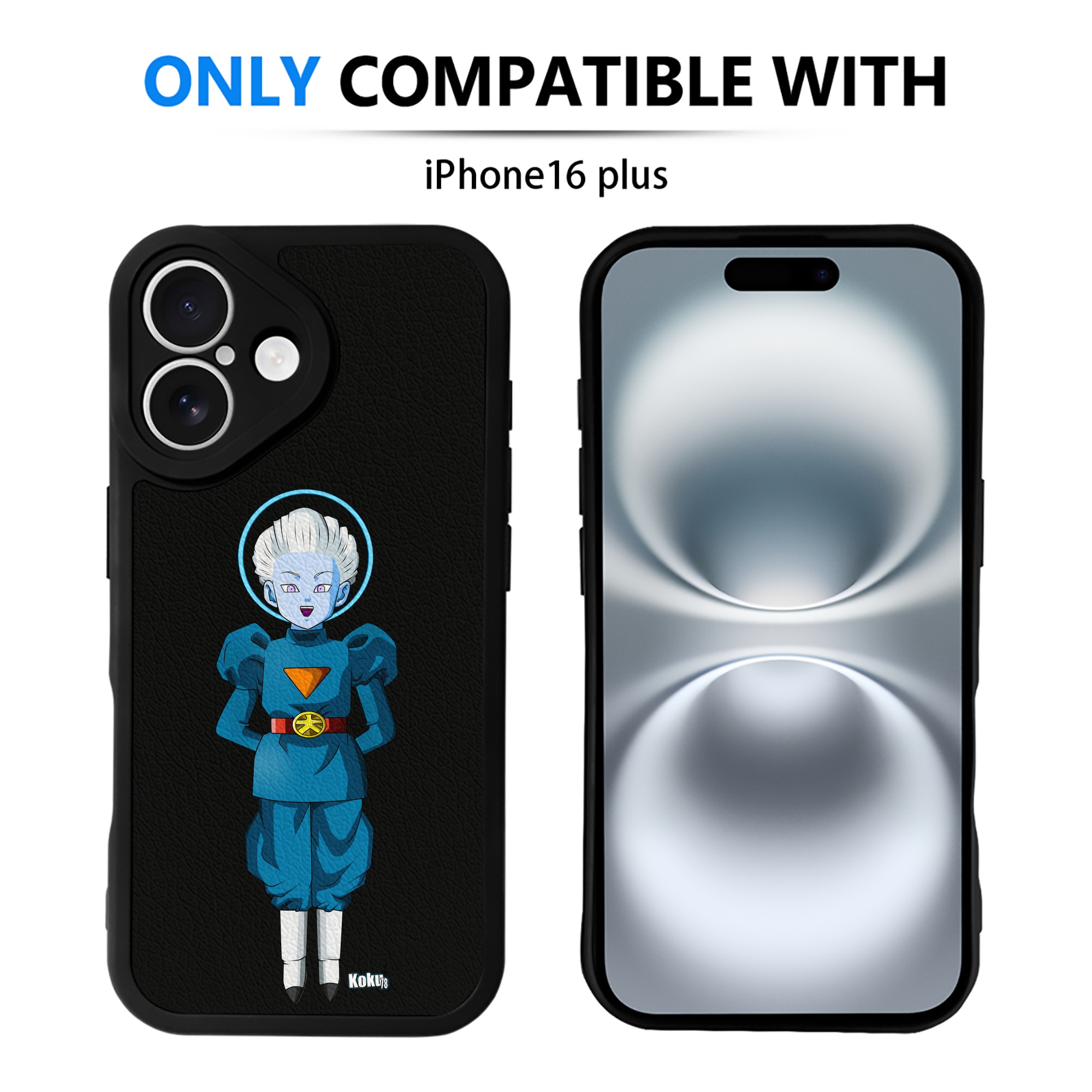 （画像用） ドラゴンボール DRAGON BALL 【iPhone 16シリーズ対応】シリコンスマホケース（レザー調） 材質：シリコン